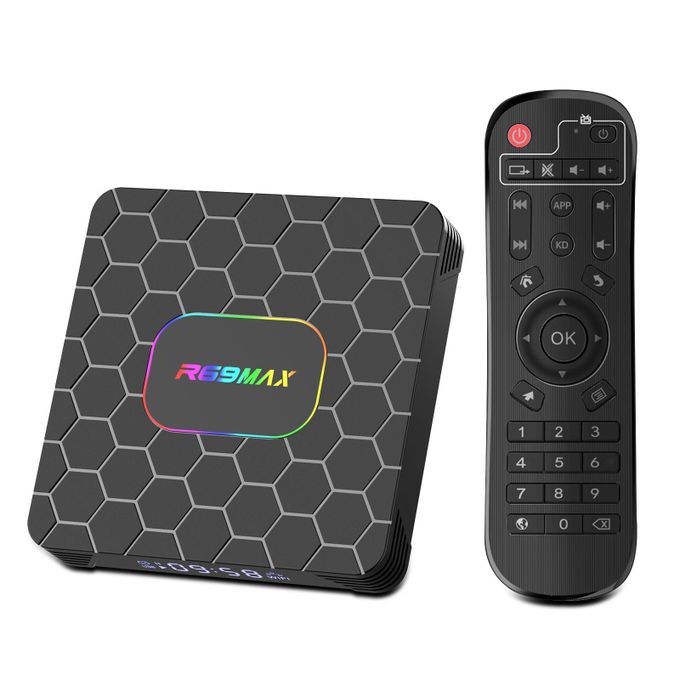 R69MAX RK3528 Android 14.0 TV Box 4GB RAM 32GB ROM 8K Video Decoding,WiFi 6, BT 5.0,4K@60Hz HDMI 2.0, HDR10,Streaming & Gaming Media Player